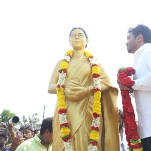 Manchu Manoj and Bhuma Mounika at Nandyala