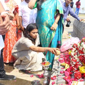 Manchu Manoj and Bhuma Mounika at Nandyala