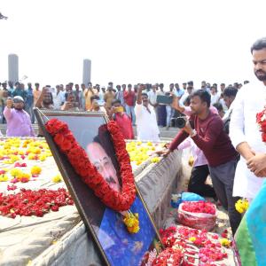 Manchu Manoj and Bhuma Mounika at Nandyala