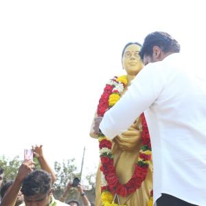 Manchu Manoj and Bhuma Mounika at Nandyala