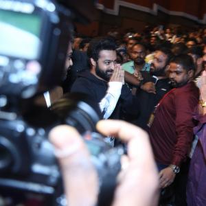 NTR at Das ka Dhamki Pre Release Event