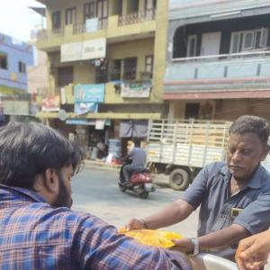 Nithin's birthday celebrations by fans