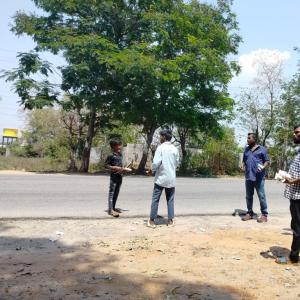 Nithin's birthday celebrations by fans