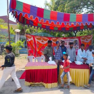 Nithin's birthday celebrations by fans