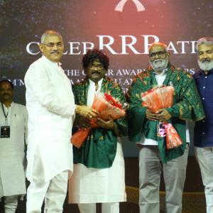 TFI 24 crafts celebrate the Oscar award winners MM Keeravaani and Chandrabose