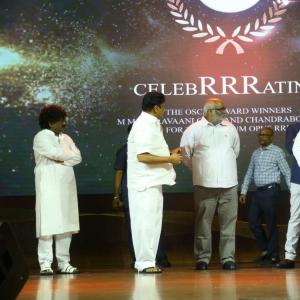 TFI 24 crafts celebrate the Oscar award winners MM Keeravaani and Chandrabose