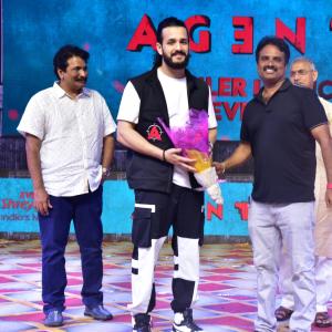 Agent Movie Trailer Launch Event at Kakinada