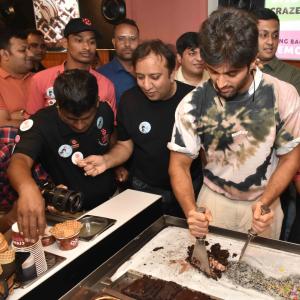 Actor Vijay Deverakonda Launches His Ice Cream Concept
