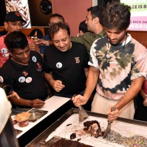 Actor Vijay Deverakonda Launches His Ice Cream Concept