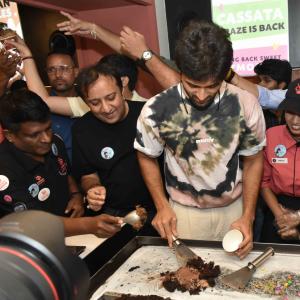 Actor Vijay Deverakonda Launches His Ice Cream Concept