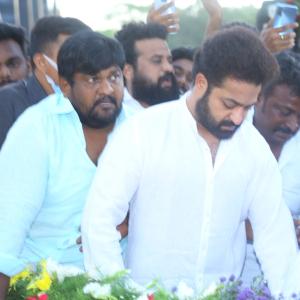 Jr Ntr and Balakrishna Visits NTR Ghat