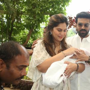 Photos: Glimpse of Ram charan and Upasana Baby