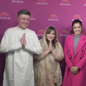 Pushpa Movie Team Promtions in Russia