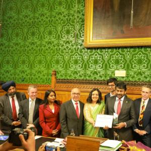 Megastar Chiranjeevi Receives Lifetime Achievement Award at UK Parliament Photos