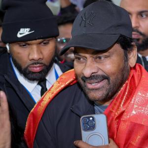 Megastar Chiranjeevi Receives Lifetime Achievement Award at UK Parliament Photos