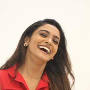 Actress Roopa Koduvayur Stuns in Bold Red Shirt Dress – See Latest Photos