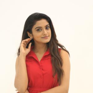 Actress Roopa Koduvayur Stuns in Bold Red Shirt Dress – See Latest Photos