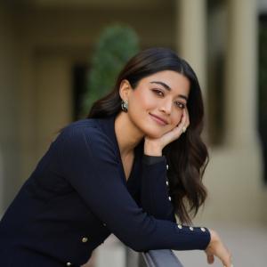 Actress Rashmika Mandanna Radiates Elegance in Classy Blue Dress – Latest Photos