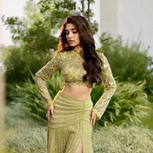 Actress Krithi Shetty in Bold High-Slit Embellished Outfit – Latest Photos