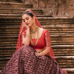 Actress Nabha Natesh Looks Royal in Traditional Lehenga – Latest Photos