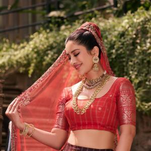 Actress Nabha Natesh Looks Royal in Traditional Lehenga – Latest Photos