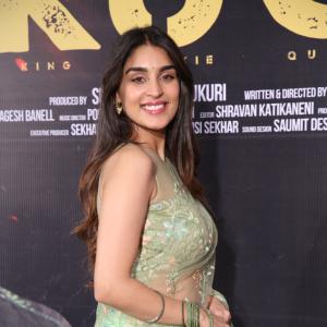 Yukti Thareja Looks Graceful in Pastel Green Floral Saree – Latest Photos