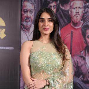 Yukti Thareja Looks Graceful in Pastel Green Floral Saree – Latest Photos