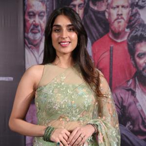 Yukti Thareja Looks Graceful in Pastel Green Floral Saree – Latest Photos