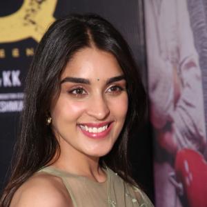 Yukti Thareja Looks Graceful in Pastel Green Floral Saree – Latest Photos