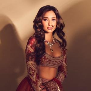 Actress Akanksha Sharma Looks Royal in Maroon Lehenga – Latest Photos Go Viral