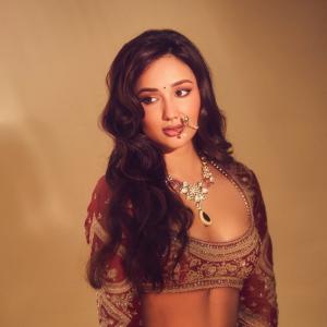 Actress Akanksha Sharma Looks Royal in Maroon Lehenga – Latest Photos Go Viral