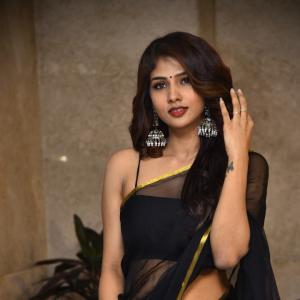 Latest Photos | Actress Aaradhya Devi Dazzles in Elegant Black Saree Look