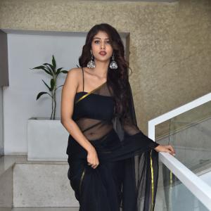 Latest Photos | Actress Aaradhya Devi Dazzles in Elegant Black Saree Look