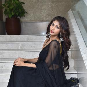 Latest Photos | Actress Aaradhya Devi Dazzles in Elegant Black Saree Look