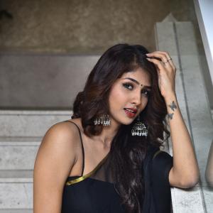 Latest Photos | Actress Aaradhya Devi Dazzles in Elegant Black Saree Look