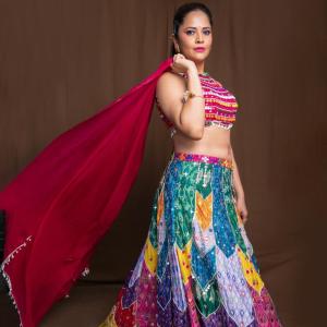 Anasuya Bharadwaj’s Festive Look in Lehenga | Latest Photos