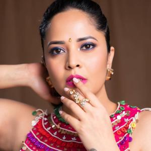 Anasuya Bharadwaj’s Festive Look in Lehenga | Latest Photos