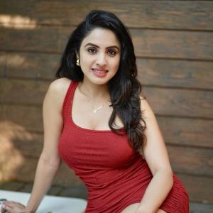 Actress Priyanka Kholgade Looks Stunning in Elegant Red Dress | Latest Photos
