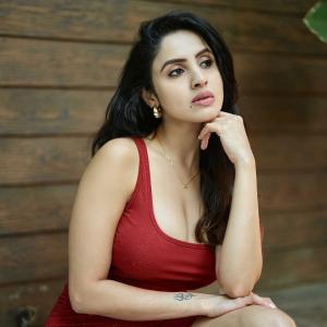 Actress Priyanka Kholgade Looks Stunning in Elegant Red Dress | Latest Photos