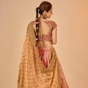 Actress Ashika Ranganath Looks Regal in Traditional Lehenga | Latest Photos