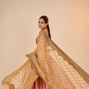 Actress Ashika Ranganath Looks Regal in Traditional Lehenga | Latest Photos