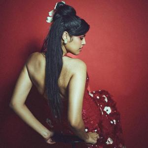 Actress Faria Abdullah Slays in Bold Red Dress | Latest Glam Photoshoot