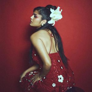 Actress Faria Abdullah Slays in Bold Red Dress | Latest Glam Photoshoot