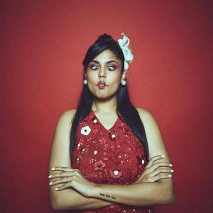 Actress Faria Abdullah Slays in Bold Red Dress | Latest Glam Photoshoot