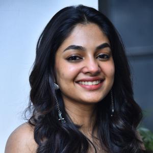 Actress Ivana Looks Fresh and Chic in Blue Checkered Dress | Latest Photos