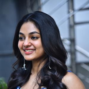 Actress Ivana Looks Fresh and Chic in Blue Checkered Dress | Latest Photos