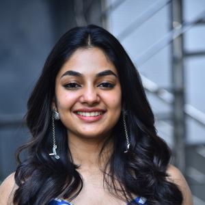 Actress Ivana Looks Fresh and Chic in Blue Checkered Dress | Latest Photos