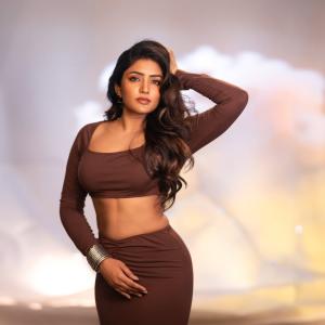 Actress Eesha Rebba Looks Chic in Brown Crop Top & Skirt | Latest Photos