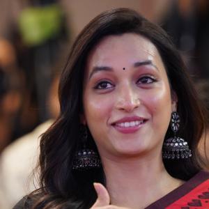 Actress Srinidhi Shetty Stuns in Elegant Red Saree | Latest Photos