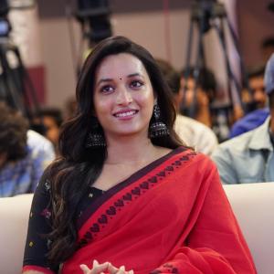 Actress Srinidhi Shetty Stuns in Elegant Red Saree | Latest Photos